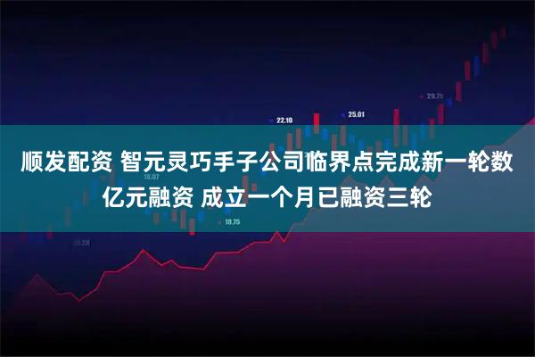顺发配资 智元灵巧手子公司临界点完成新一轮数亿元融资 成立一个月已融资三轮
